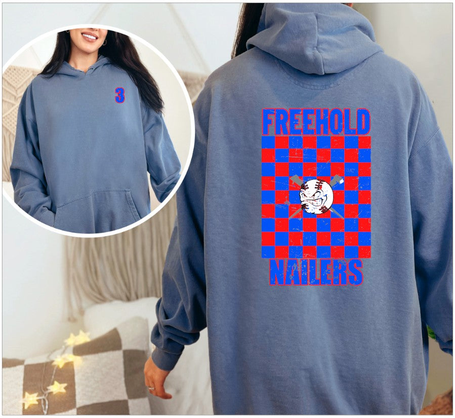 Cotton hoodie - checked