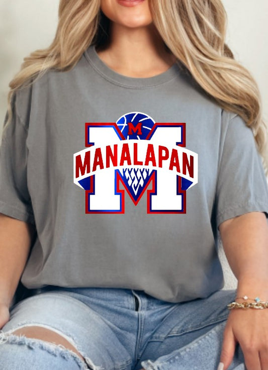 Cotton Tshirt- faux metallic logo