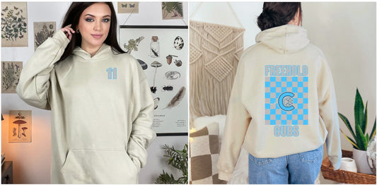 Checked hoodie