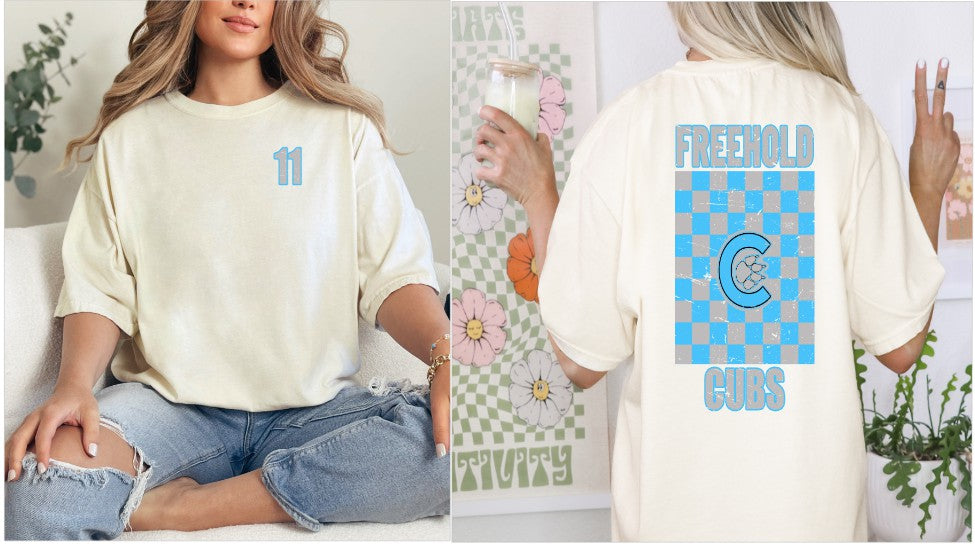 Checked t- shirt