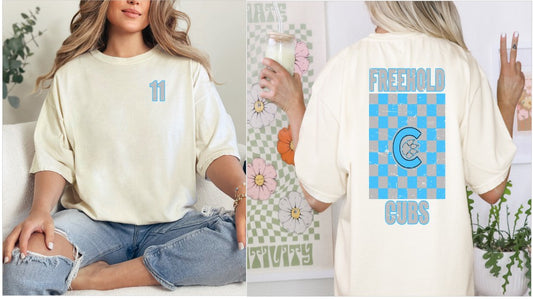 Checked t- shirt
