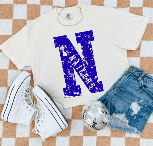 Short sleeve cotton crop