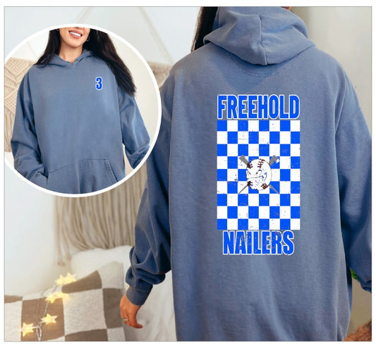 Cotton hoodie - checked